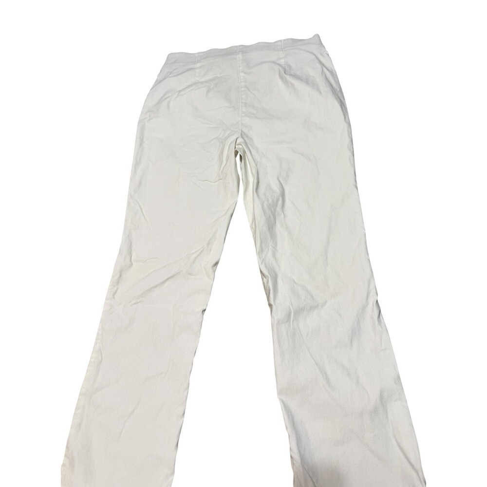 Rafaella Women’s Pants Size 14 Ivory White Trousers Pull-On Stretch Pants